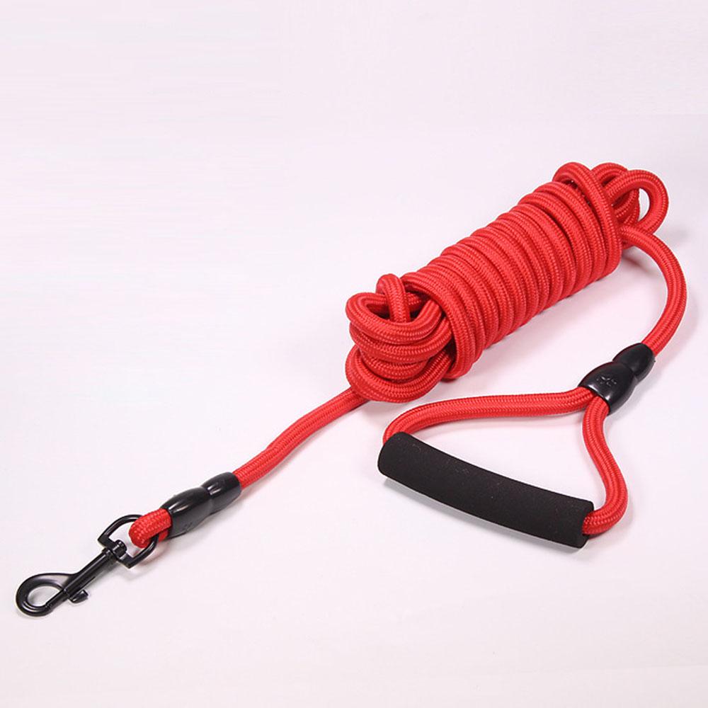 

Поводок для домашних собак, нейлоновый длинный поводок для отслеживания, круглая веревка для собак, тренировочный поводок для прогулок на открытом воздухе, поводок для маленьких, средних и больших собак 5 м/10 м 3M красный