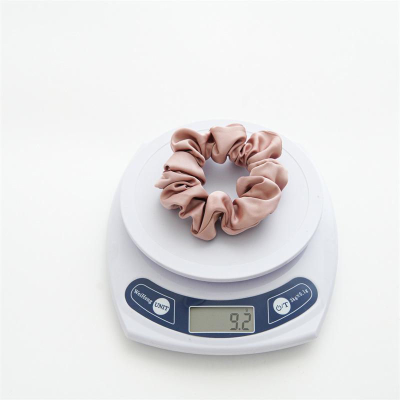 Matte Luster Muted Color Scrunchies Minimalist Gray Blue Elastic Bands Soft Touch Hair Ties For Daily Casual Wear