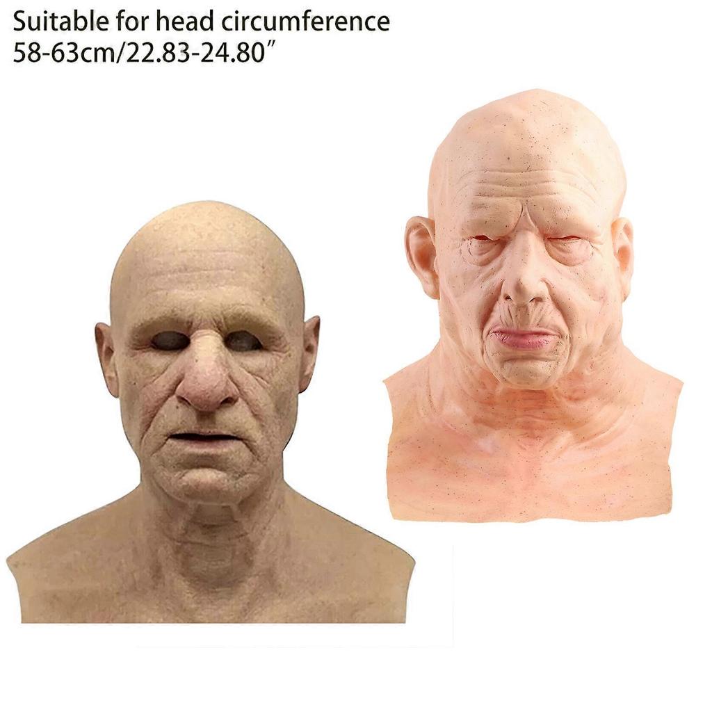 Scared Realistic Mask Toy for Kids&Adults Trick Toy Emulsion Made Relieve Stress