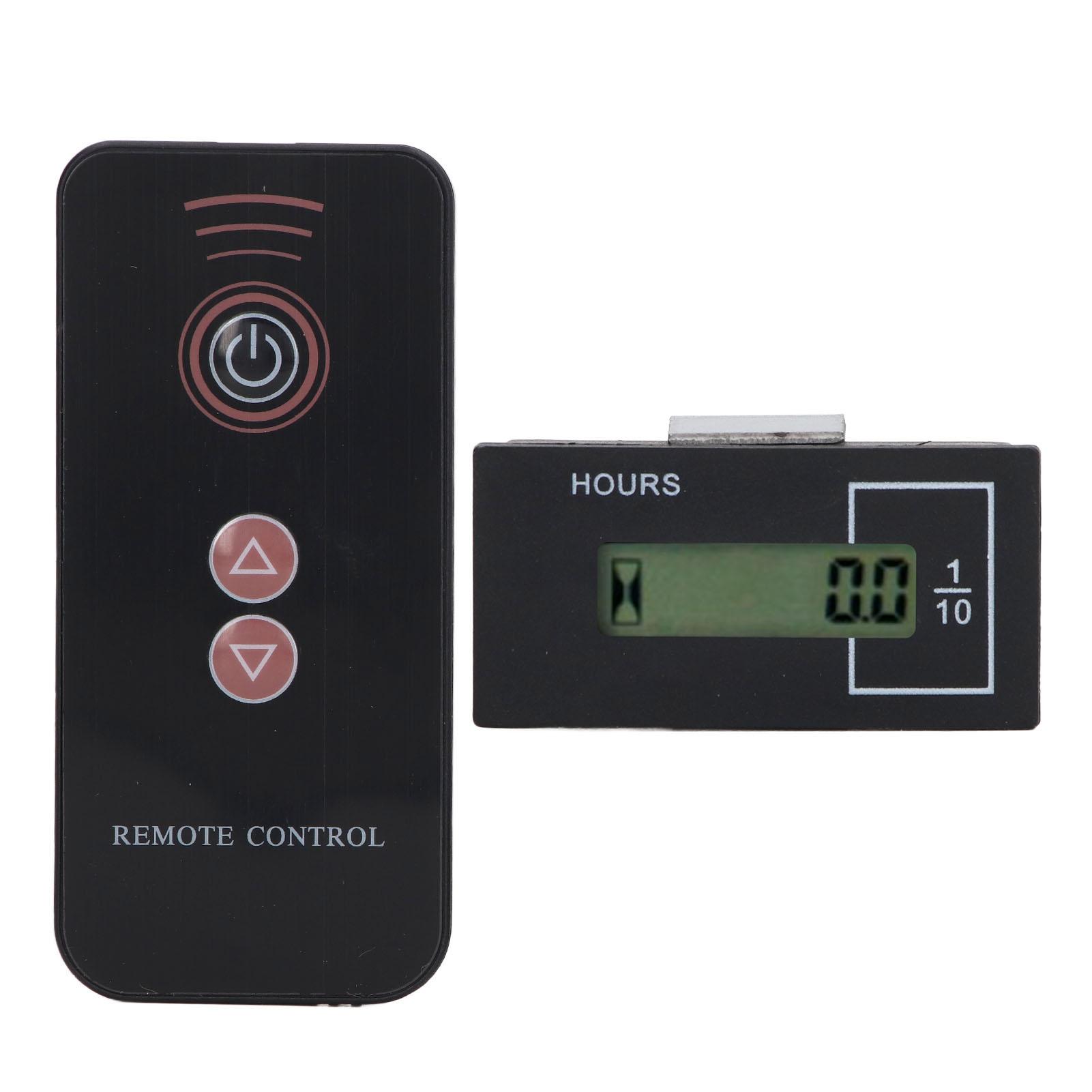 

Excavator Timer Hour Meter Remote Control LCD Digital Display 12V36V 099999.9H For Kato For