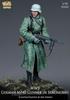 Nuts Planet 1/35 WWII German Wehrmacht Non-Commissioned Officer in Coat Holding MP40, Stalingrad Resin Kit NP-35007 Molded Color