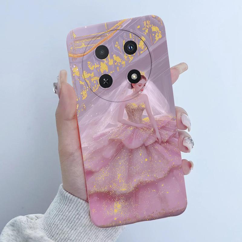 For Huawei Nova 12i Case Flower Girl Design Soft Silicone Phone Case for Huawei Nova12i 12 i 4G CTR-L81 L91 Nova 13i Cover Capa