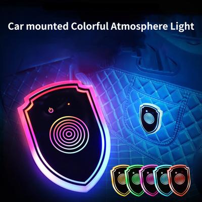 Colorful Shield Interior Atmosphere Light Modification Decoration Wireless Automotive Triangle Window Luminous Atmosphere Light