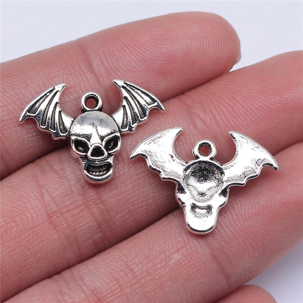 20pcs Halloween Charms For Jewelry Making Ghost Pumpkin Witch Spider Bat Pendants DIY Findings Tibetan Jewelry