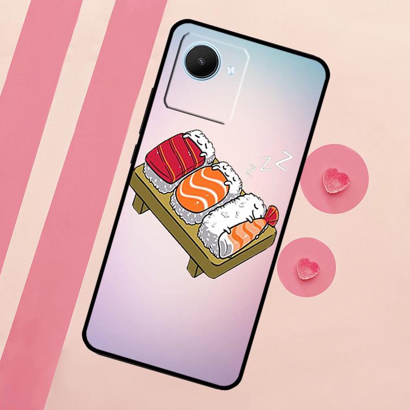Kawaii Sushi Crowd For Realme 15 10 11 12 13 14 Pro Plus C65 C67 C75 C63 C61 C55 C51 C53 C35 GT6 GT7 Pro Case