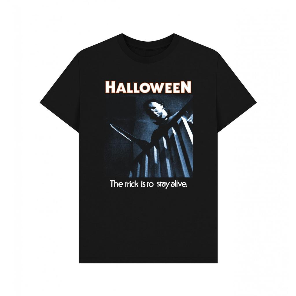 Halloween Unisex Adult Trick To Stay Alive Graphic T-Shirt