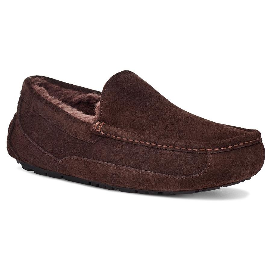 UGG Two-Layer Cowhide Casual Versatile Shoes Men Sneakers Chocolate 1115149-CHO