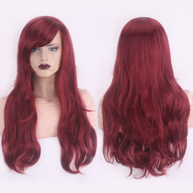 

Cosplay Anime Wig 70cm Long Curly Hair Colorful Stage Wig for Cosplay K048-17
