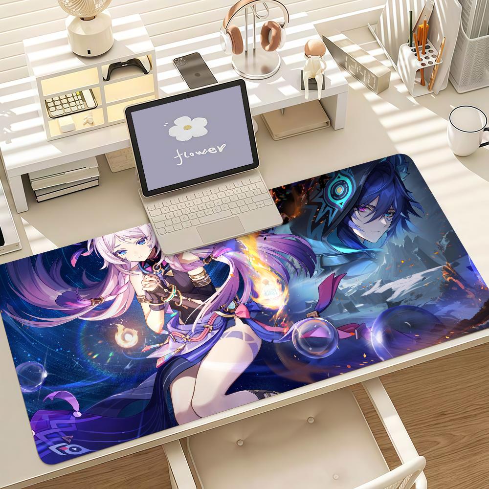 Game Genshin Impact Citlali Mouse Pad Anti Slip Rubber Edge Locked Thickened Laptop Gaming Desk Mat