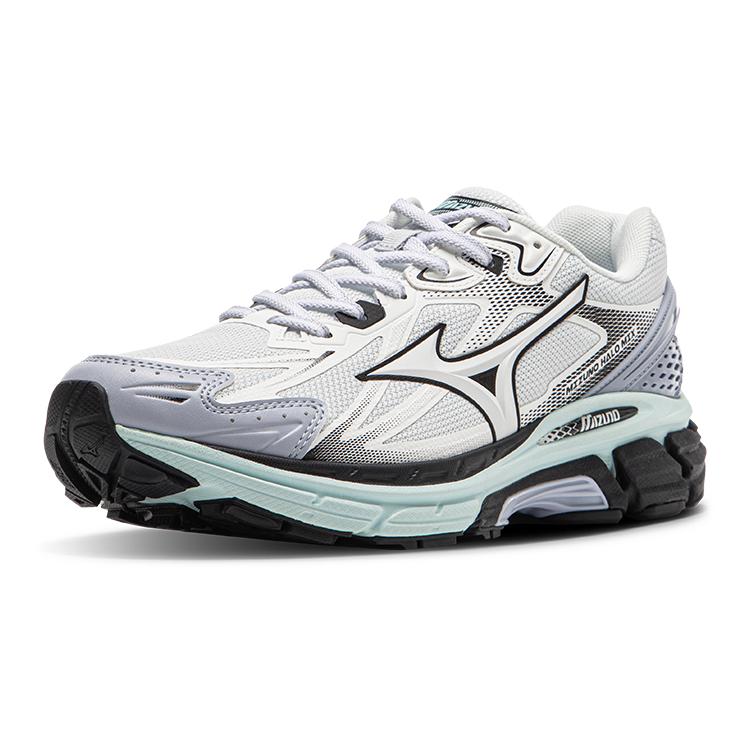 Mizuno Halo Mix Retro Trendy Fashion Comfortable Fabric Synthetic Leather Breathable Lightweight Support Low-Top Running Shoes D1GH240814