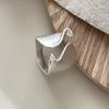 Brushed Plain Ring, Female Niche Light Luxury, High Sense, Irregular Index Finger Ring, Can't Lose Color, Ring Tide