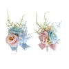 5Pcs Elegant Rose Boutonniere Set for Wedding Handmade Corsages Flowers with Pin and Clip Jewelry for Grooms and Guests