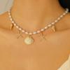 Set Collana e Bracciale Estivo Bohemien con Stella Marina, Conchiglia e Perle