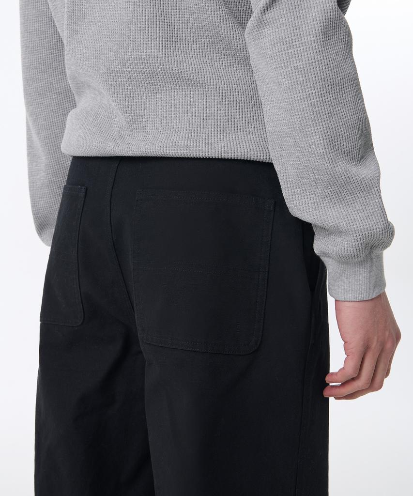 MUSINSA STANDARD Canvas Regular Fit Work Pants [Black]