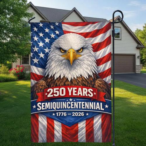 Eagle USA 250th Anniversary Garden ag 1776-2026 Patriotic Banner AAV