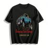 Lowrider Bouncing Cars Garage Graphic Casual Tee Shirt Pure Cotton T-shirt