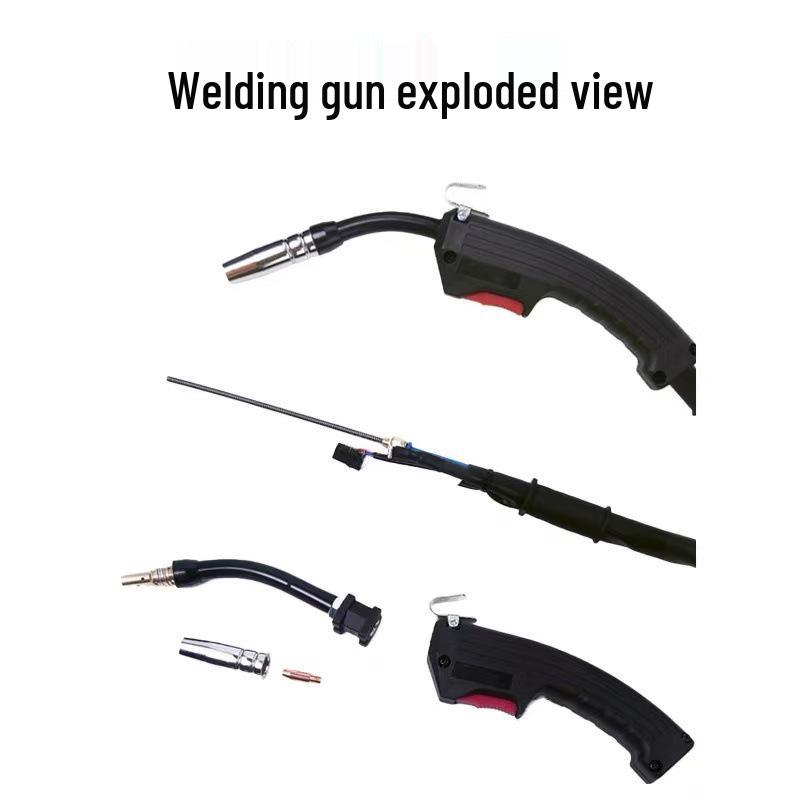 14AK Quick-Plug Airless MIG Welding Gun with 3m/5m Cable for NBC250 Small Welder, Flux-Cored Wire Compatible.