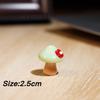 Mushroom Family Handmade Glass Ornaments Cute Mushroom Glaze Figurine Mini Car Decorations Creative Holiday Gifts Wholesales New