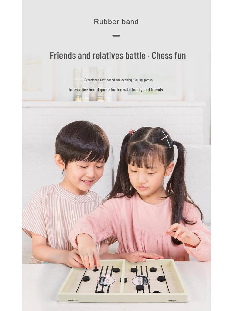 Bouncy Chess Ice Hockey Bumper Table Game