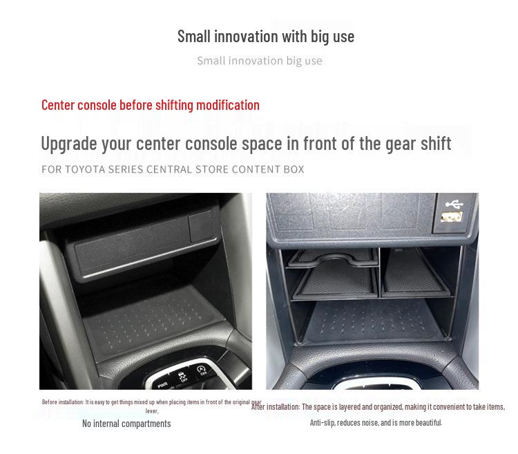 Toyota Corolla Center Console Storage Box Compartment