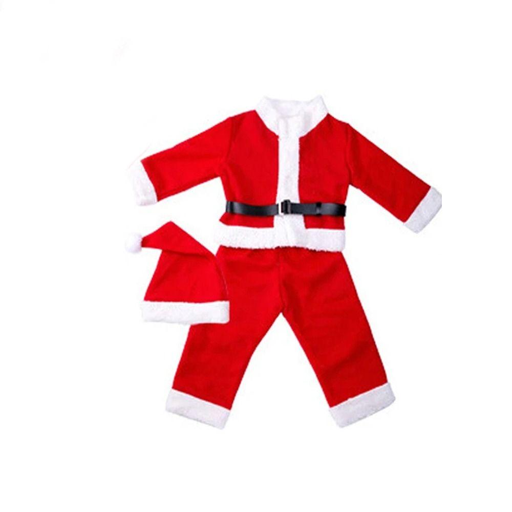 Long Sleeve Christmas Elk Dresses Shawl Christmas Performance Clothing Santa Claus Dresses