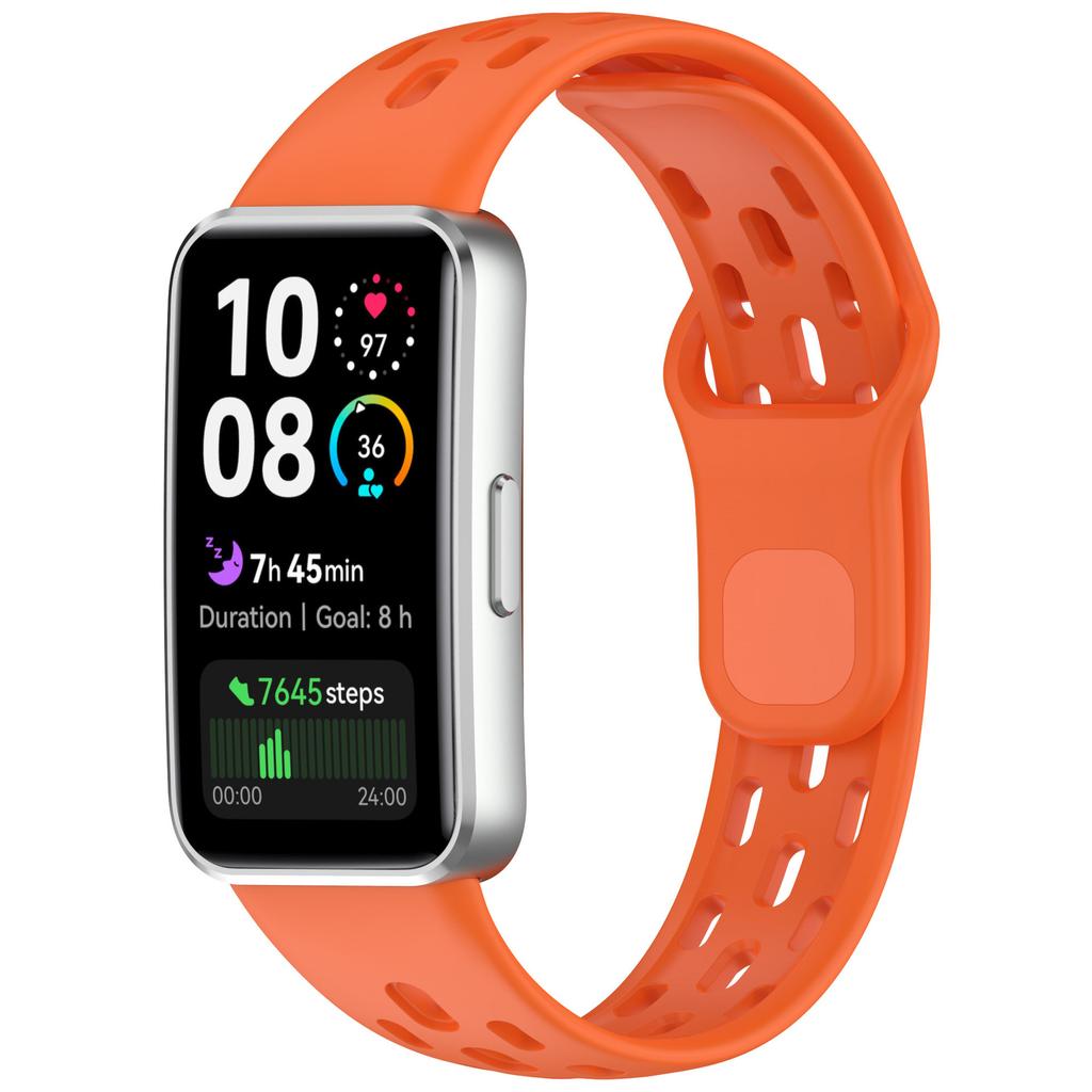 For Compatible Band 10/8/9 Replacement Silicone Watch Strap with Snap Button Buckle and Breathable Design
