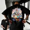 202526 Summer Disney Mickey Mouse and Donald Duck Cartoon Pattern 100 Cotton Printed Tshirt Fashion Casual Mens Clothing
