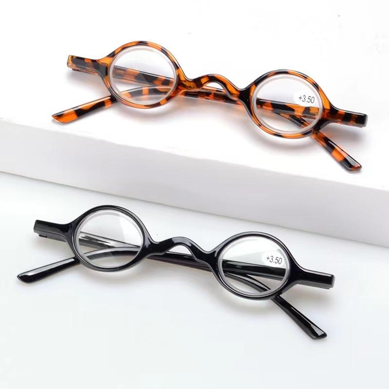 New Personalized Mini Retro Round Reading Glasses For Men Women Fashion Spring Legs Rejuvenated Glasses 237