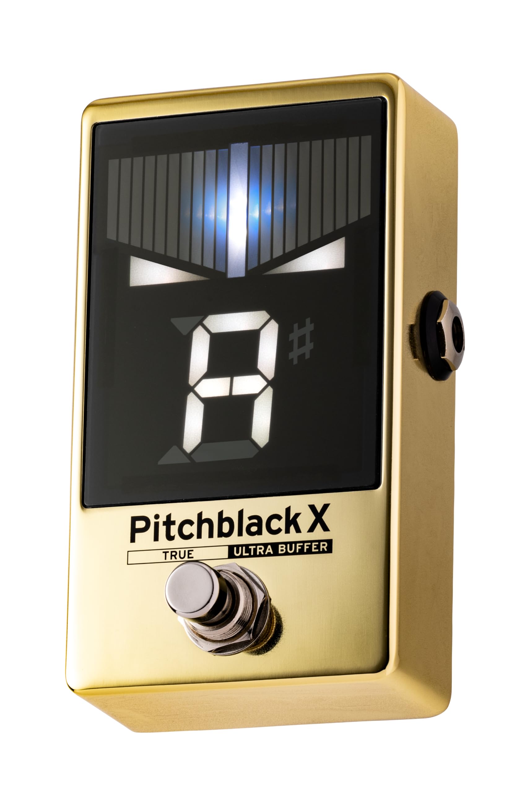 

KORG Pitchblack X Pedal Tuner for Limited Edition Cent High Ultra True DC Strobe Gold Guitar/Bass, Color, ±0.1 Accuracy, Buffer, Bypass, Out, Tuning,