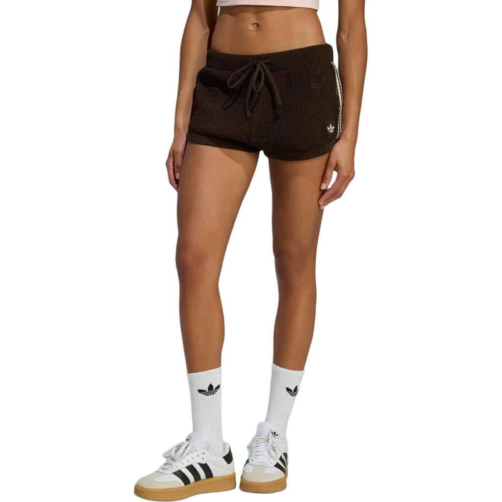 Adidas Originals Embroidered Knit Casual Shorts Women Shorts KE0197