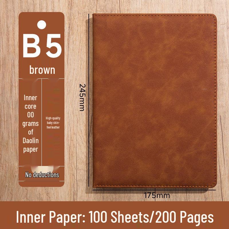 Custom Logo A5 High-End Office Notebook with Premium Cover and Inner Pages
