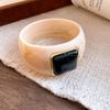 Bracciale Retro Flow in Acrilico Degradé: Gioielli da Mano di Alta Gamma, Versatili, con un Tocco Lussuoso e di Nicchia