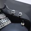 Guitar Knobs Bass Control Knobs Zinc Alloy Texture for Easy Replacement and Volumes Adjustment In Electric Instruments