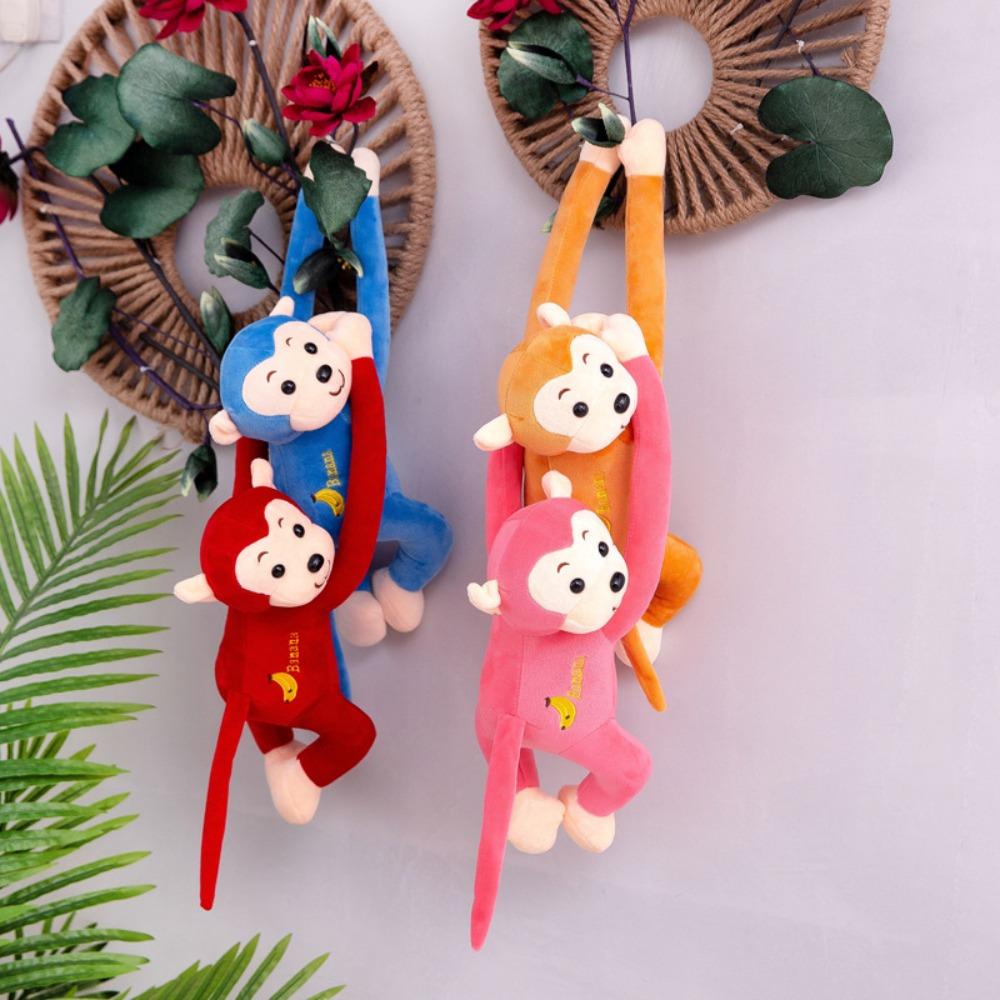 Animal Monkey Hanging Monkey Plush Toy Long-armed Long Arm Tail Monkey Doll  Monkey Pillow