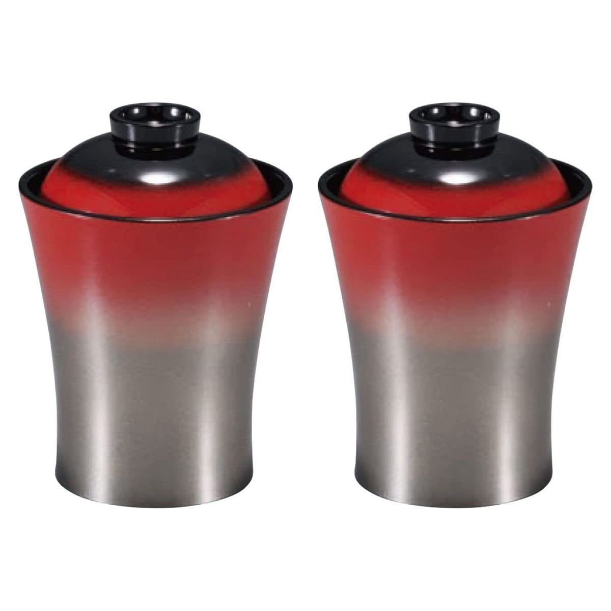 

набор палочек для еды Chikusen с градиентом от черного к серебристому J-kitchens 2 штуки (парные миски) миски, киноварь,