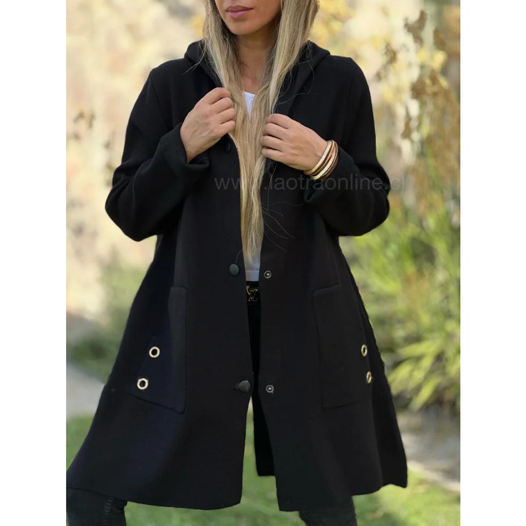 2025 Storm-Ready Hooded Jacket - Single-Breasted Melton Wool Blazer W/ Quilted Lining, Smart Casual Urban Outerwear for Work to Weekend