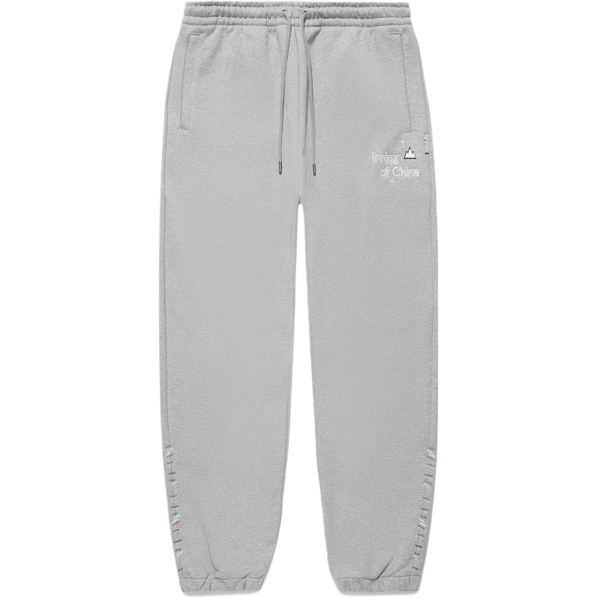 

Спортивные брюки Li Ning из рыхлого трикотажа с принтом букв и манжетами, мужские, цветочно-серые AKLT677-3 XXL