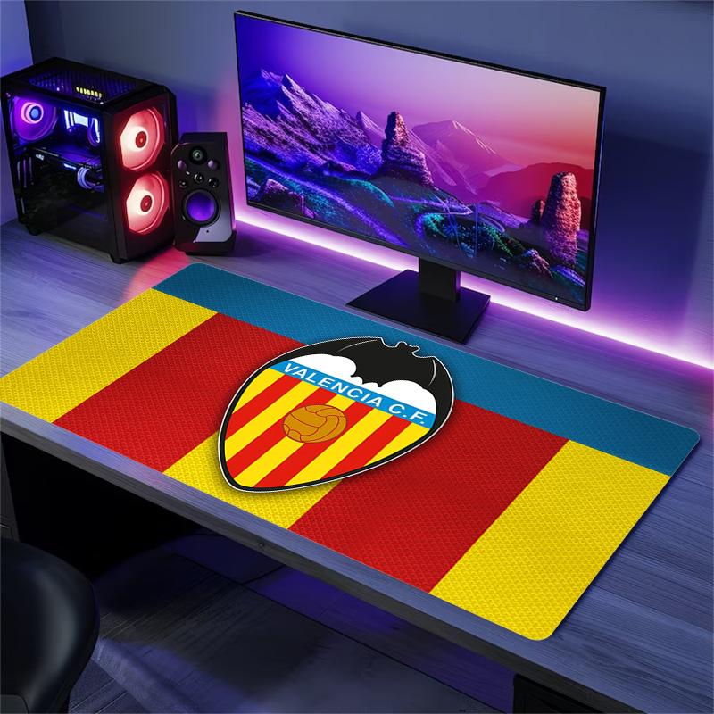 Valencia Club de Fútbol Print Cushion Non-slip Laptop Tablet Big Mousepad XXL Mat Mini PC Playmat With Lock edge