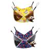 Hamster Hideout Double-layer Hamster Hammock Warm Cozy Hanging Cage House Fleece Print Thicken Pets Sleeping Bag Small Pet