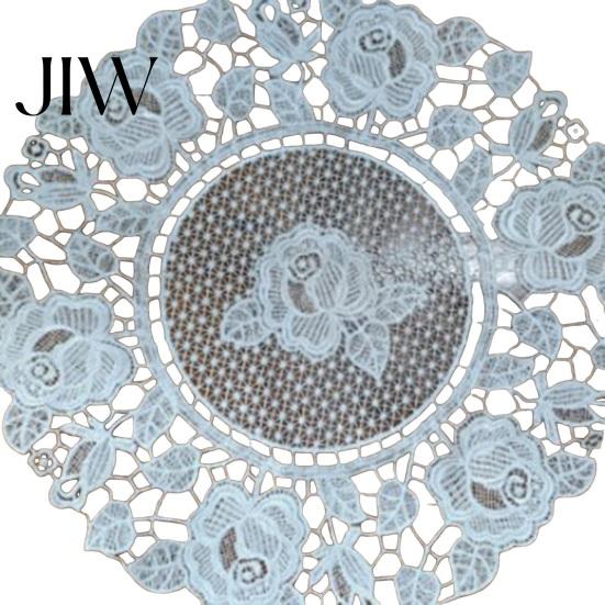 Rectangular Lace Mats for Coffee Tables White Doily, Elegant Retro Placemat, Embroidered Table Doilies Bridal Showers Mat, Round Oval Home Decor