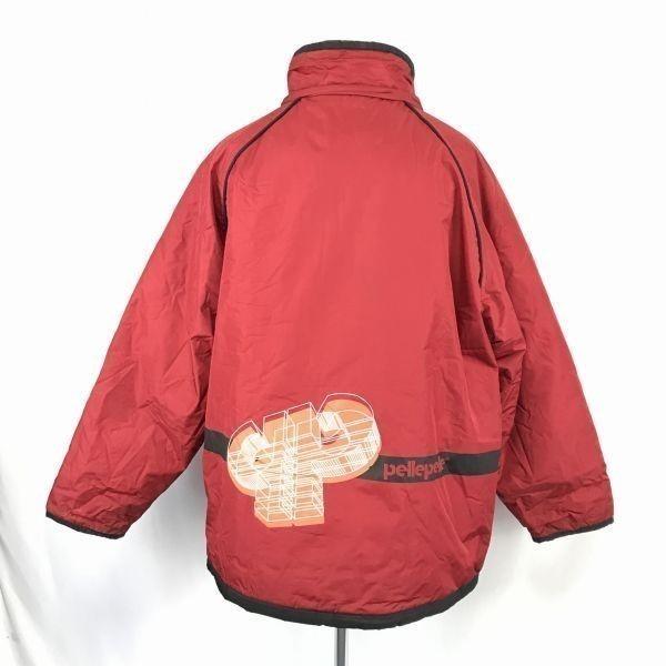 Pelle Pelle Waterproof Nylon Padded Blouson Outer Jacket Parka Men's XL Red Mark Buchanan(USED)