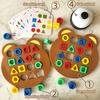 1 Set Geometry Shape Matching Game Toddlers Boys Girls Logic Focus Training Color Shape Learning Educational Toy Multi-player Interactive Puzzle Board