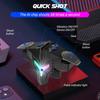 A1 Mobile Gaming Trigger Professional RGB Lighting Vibration Type Aim Shooting Game Controller Gamepad Pulse Key Button for Mobile Phone
