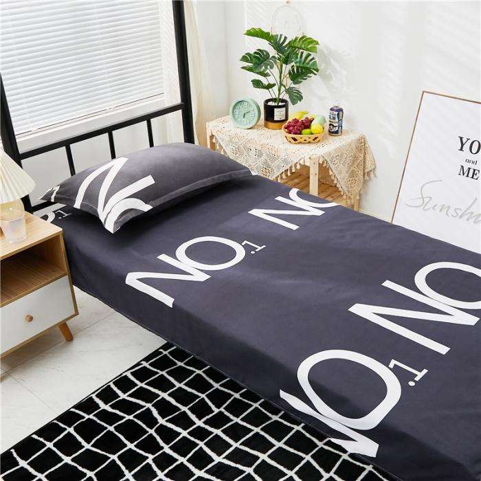 Bed Top Sheet for Single,Modern Soft Polyester Flat Sheet,Home Bed Linens,Kids Adult Student Dormitory Bedspread