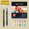36 Colors Set Stackable Graffiti Marker Paint Pen  Art School Office Stationery Supplier DIY  Dual Tip Acrylic Markers Pens