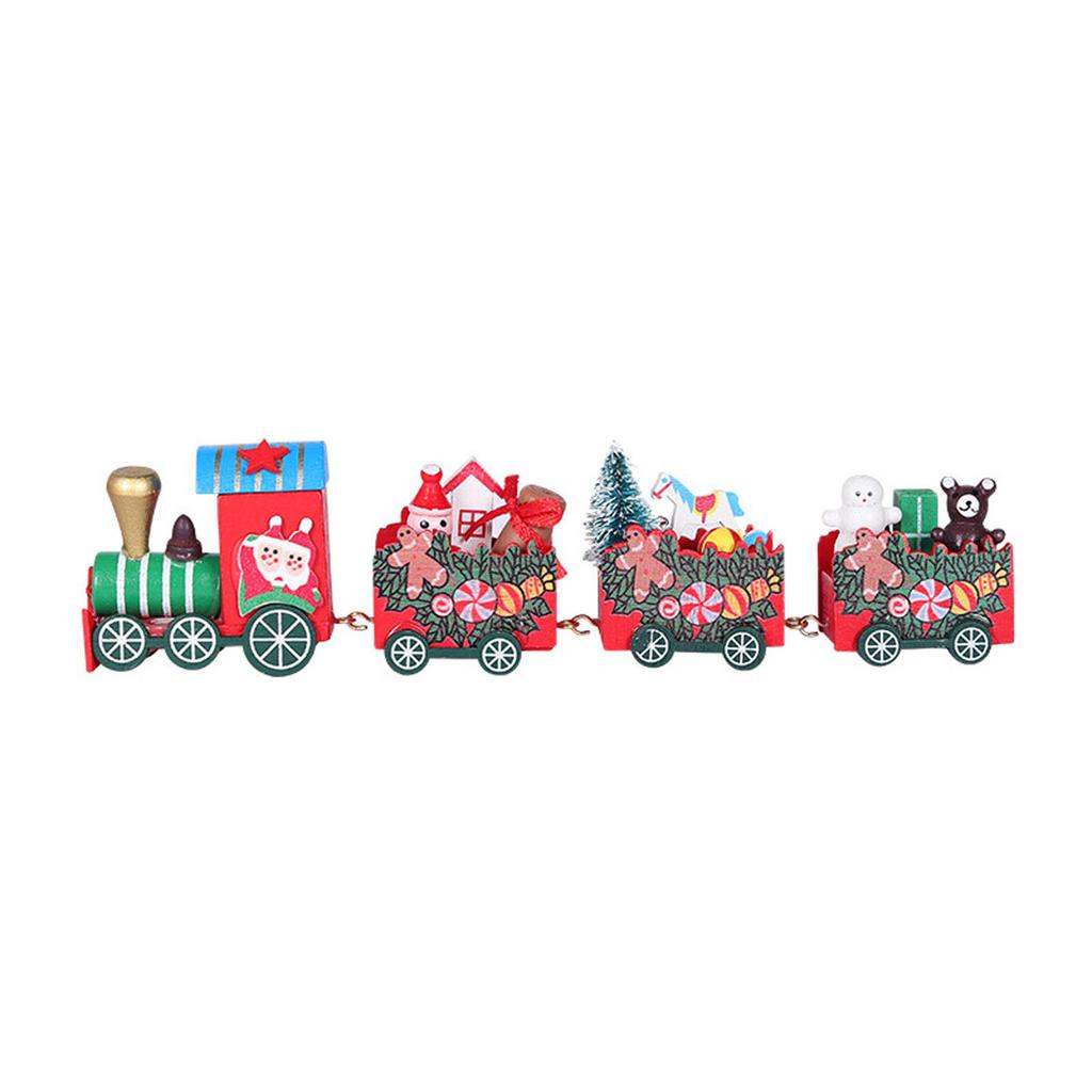 Christmas Decoration Wooden/plastic Train Home Decor Christmas Ornament Merry Christmas Decoration for Christma Deco