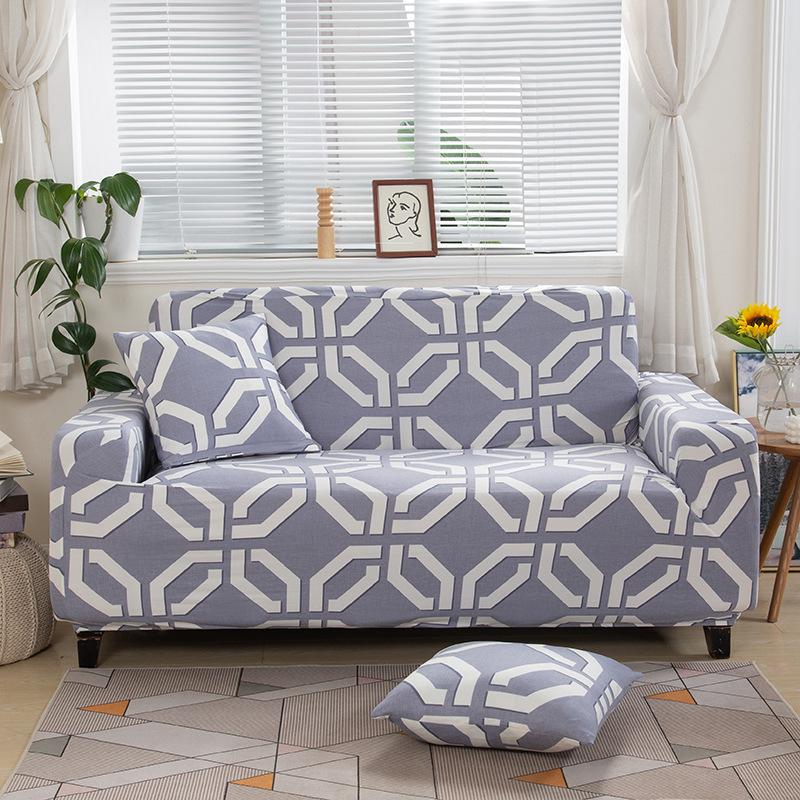 Narzuta na sofę All-inclusive antypoślizgowa elastyczna narzuta na sofę Cztery pory roku uniwersalny nadruk narzuta na sofę pełna tkanina narzuta na sofę