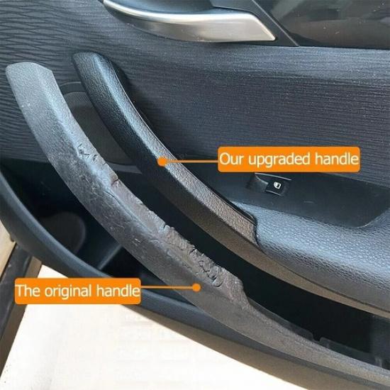 Inner Door Pull Handle Cover Black /Beige /Carbon Fiber Fit 2009-2015 BMW X1 E84