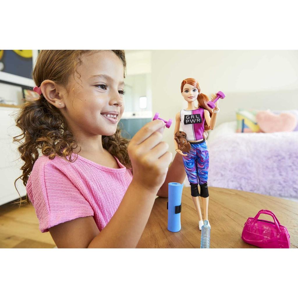 barbie Módní Krása Barbie Fitness Set a Doplněk 3 a GJG57 & [Oblékací Panenka] [Sada Panenek] [Věk Nahoru]
