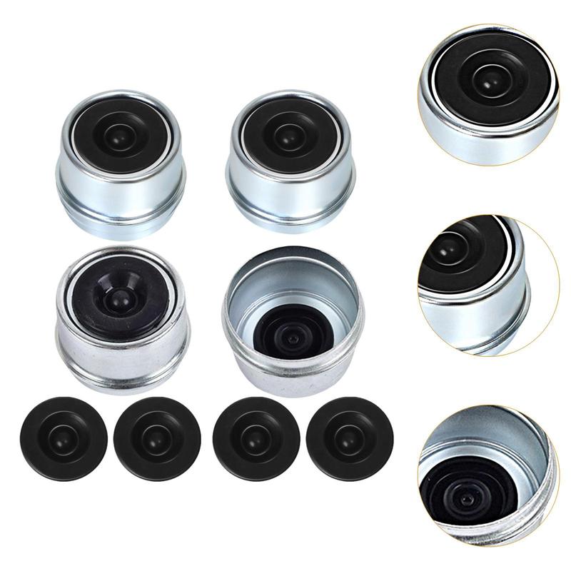 4x Trailer Hub Cover 1.98" Replacement Axle Wheel Hub Bearing Dust Cap RV Repair